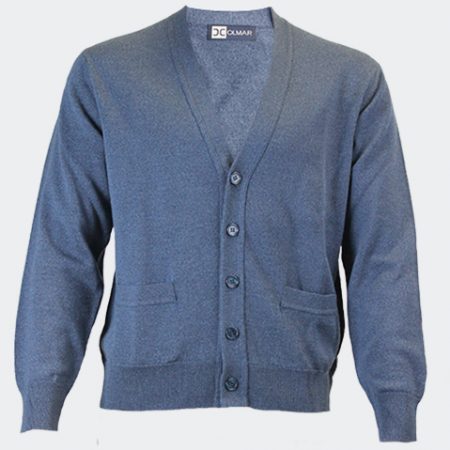 Chaqueta hombre clásica de lana azul jeans