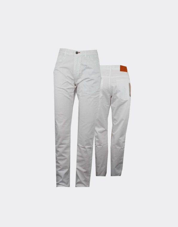 Pantaló casteller pantalón tejano basico con tejido elastico blanco