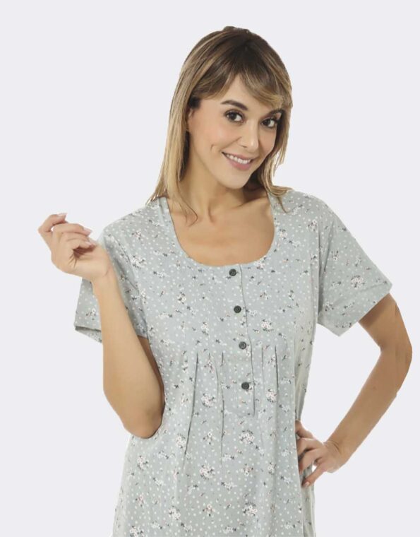 Camisón punto manga corta algodón