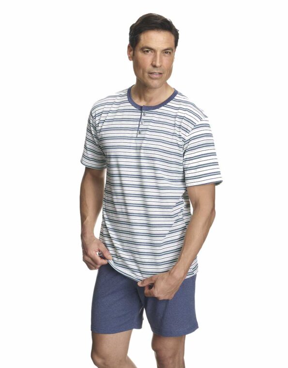 Pijama hombre punto VERANO corto con abertura