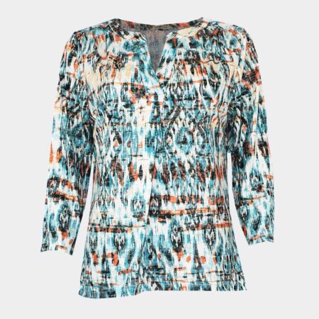 Camiseta punto mujer manga tres cuartos