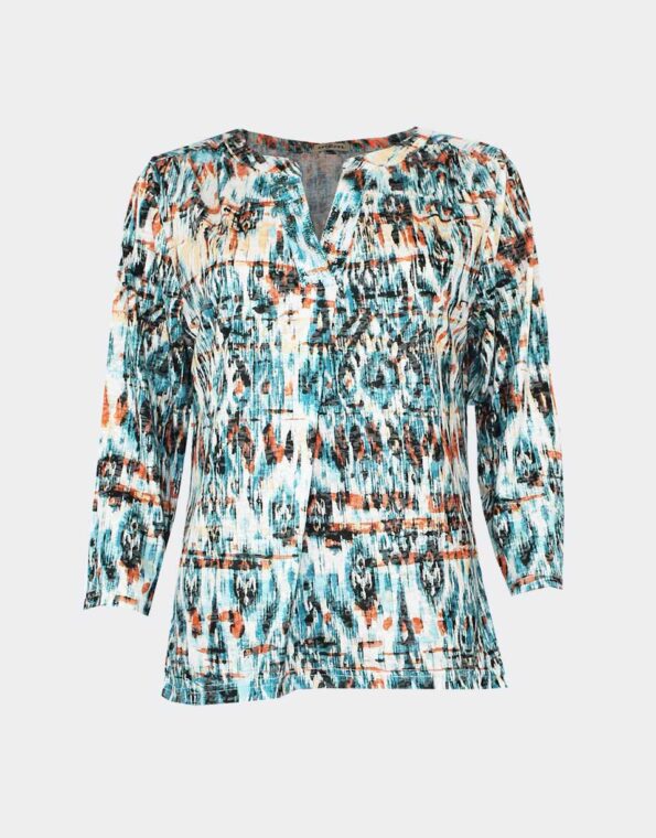 Camiseta punto mujer manga tres cuartos