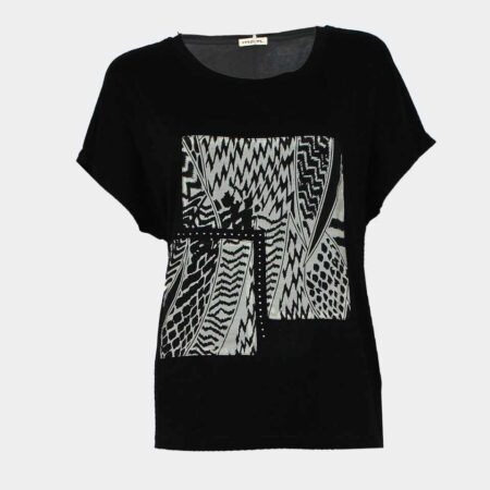 Camiseta punto mujer manga caida