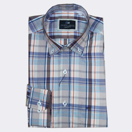 Camisa tela fina hombre manga larga