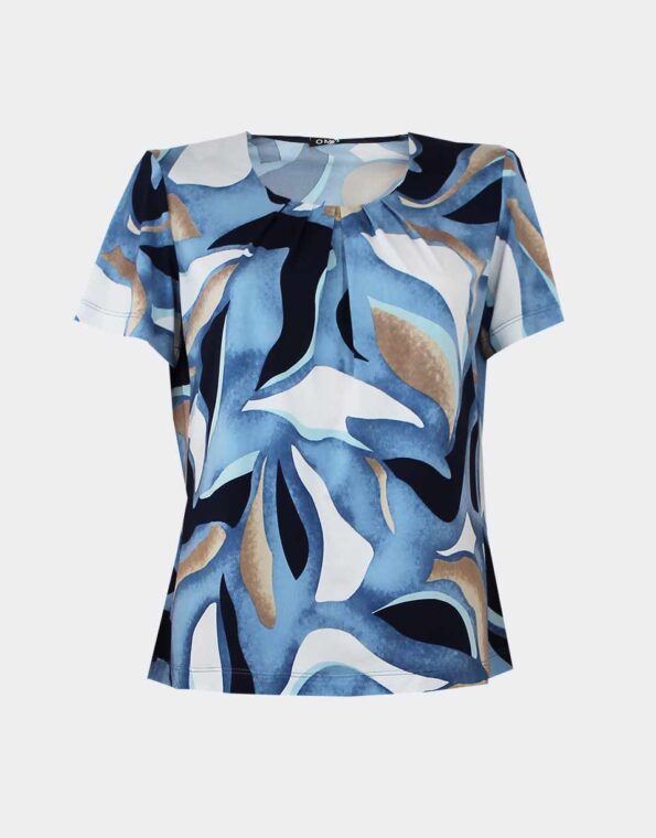 Camiseta punto mujer azul