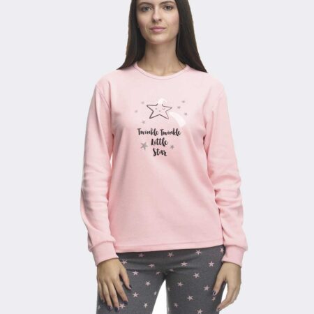 Pijama punto felpa mujer