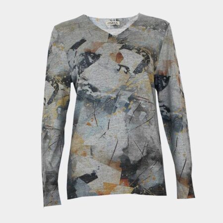 Camiseta mujer punto cuello pico