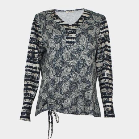 Camiseta mujer de punto cuello pico