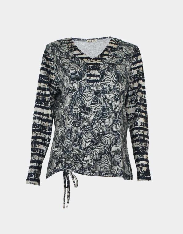 Camiseta mujer de punto cuello pico