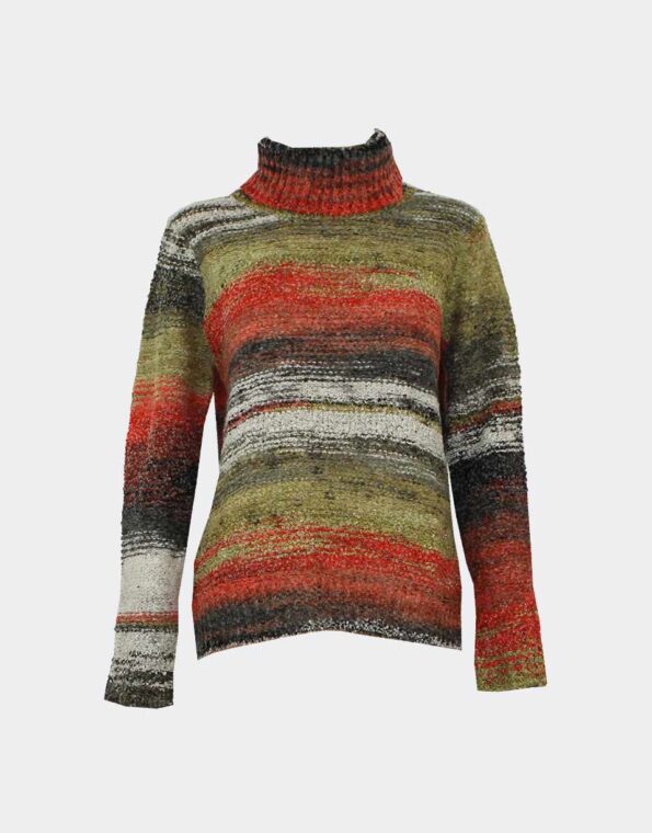 Jersey mujer de punto grueso tricot grueso cuello alto