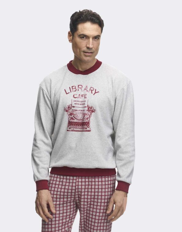 pijama hombre pinto inviero felpa grueso