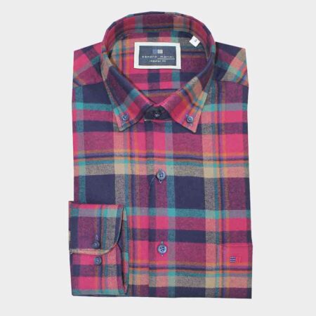 Camisa de hombre FRANELA patrón clásico