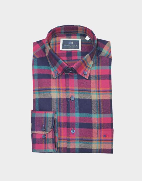 Camisa de hombre FRANELA patrón clásico