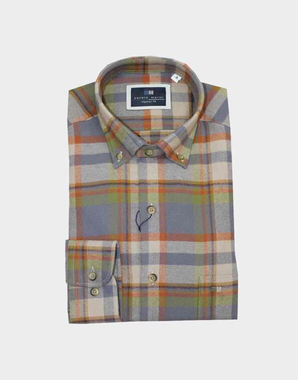 camisa hombre franela patron clasico