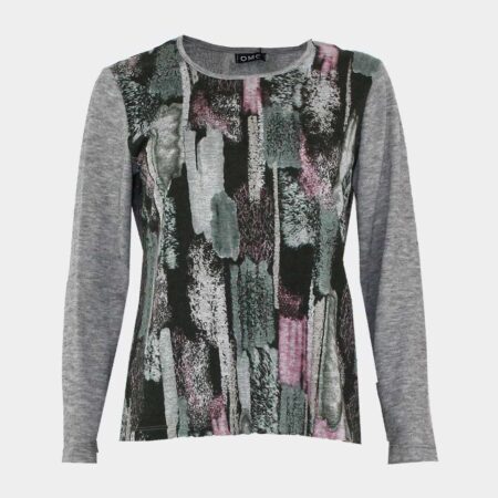 Camiseta de mujer punto estampado abstracto