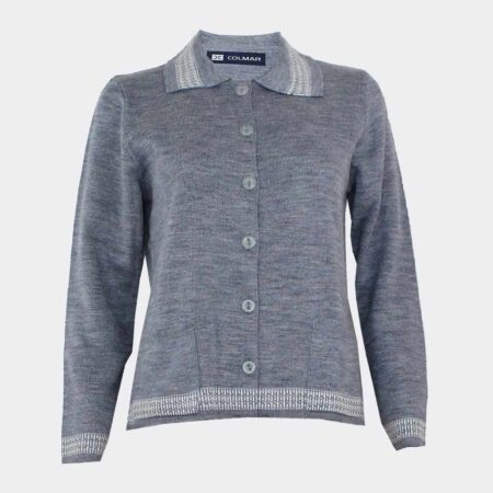 Chaqueta de mujer con cuello acrilica