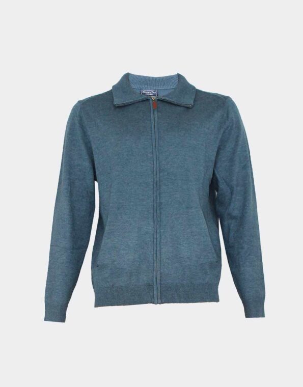Chaqueta de hombre punto fino