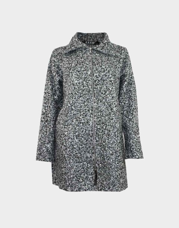 Chaquetón de mujer con cremallera punto