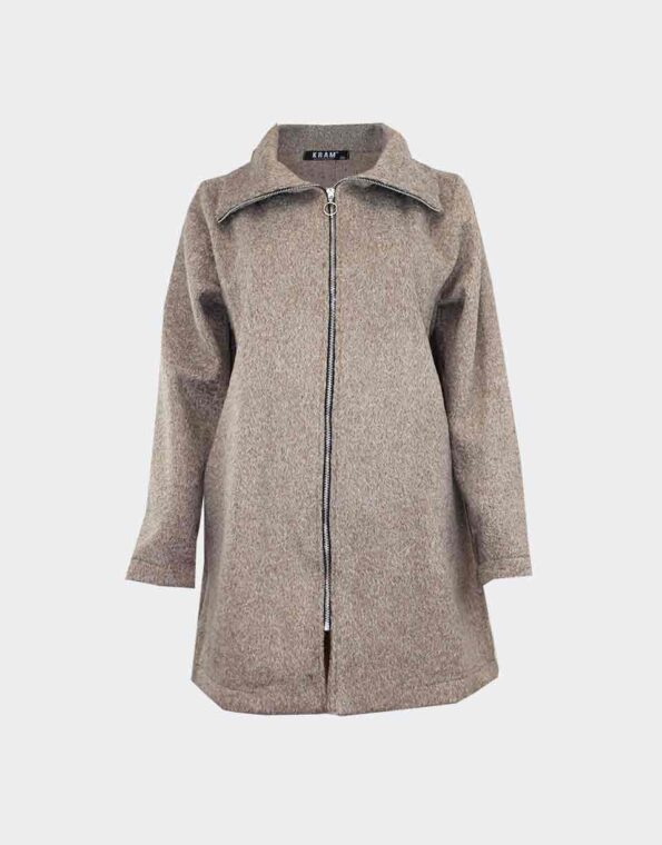 Chaquetón de mujer punto con cremallera