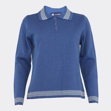 jersey polo mujer punto acrilico