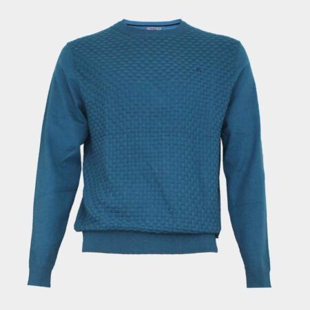 Jersey de hombre punto algodón cuello redondo