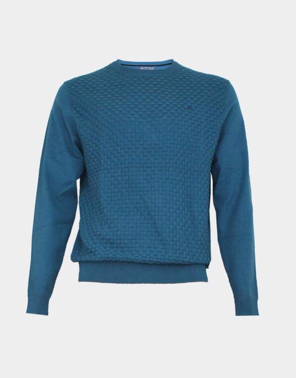 Jersey de hombre punto algodón cuello redondo