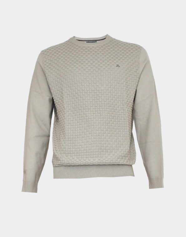 jersey hombre punto algodon cuello redondo