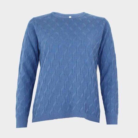 Jersey de mujer de punto cuello redondo acrílico