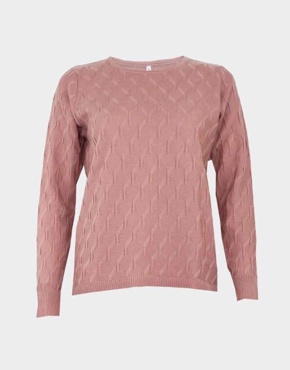 Jersey mujer cuello redondo acrilico