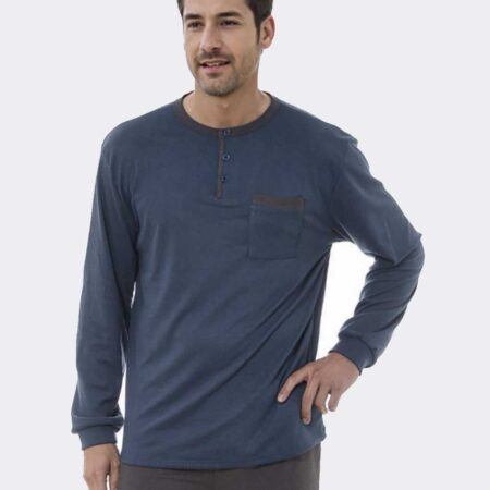 Pijama hombre de punto terciopelo