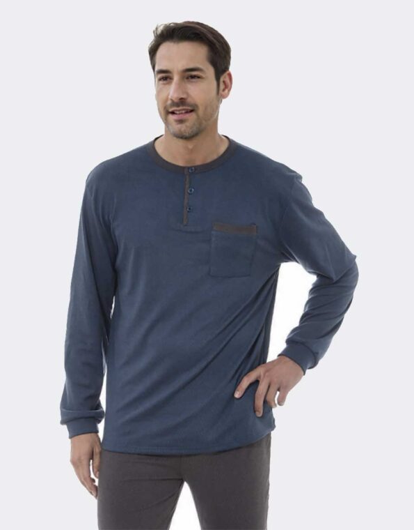 Pijama hombre de punto terciopelo