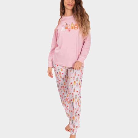 Pijama de mujer punto felpa