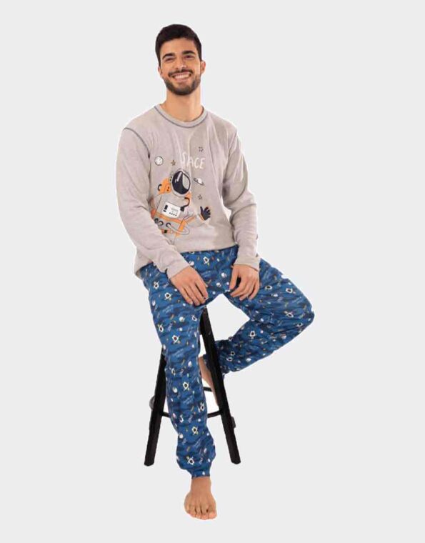Pijama de hombre punto felpa