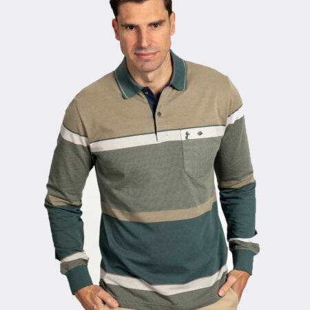 Polo de hombre punto manga larga
