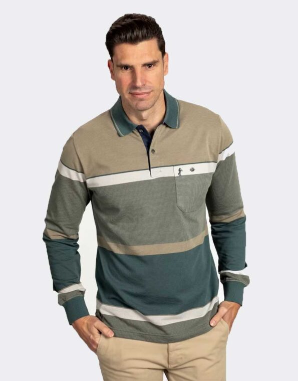 Polo de hombre punto manga larga
