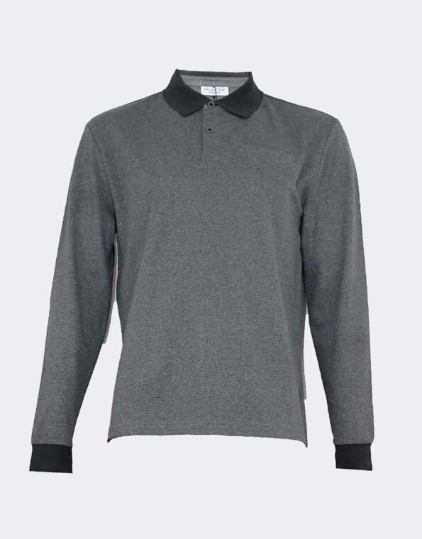 Polo de hombre punto fino con bolsillos y pequeño relieve - Imagen 2