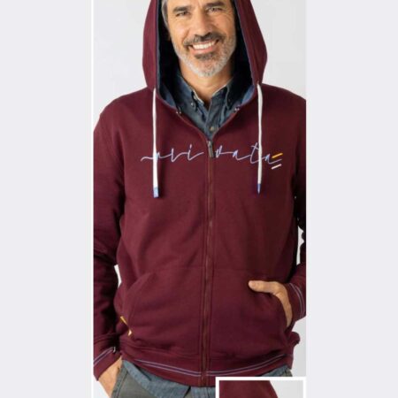 Chaqueta sudadera de hombre con cremallera y bolsillos privata