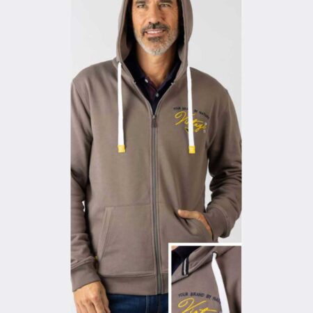 Sudadera de hombre con cremallera y bolsillos privata
