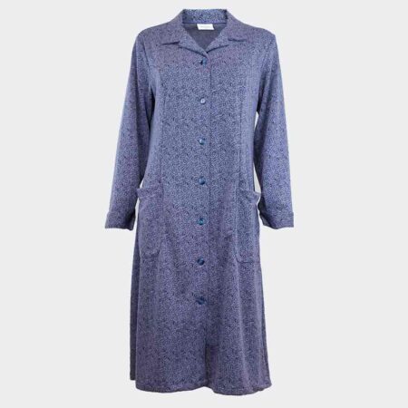 bata con cuello solapa clásica mujer punto