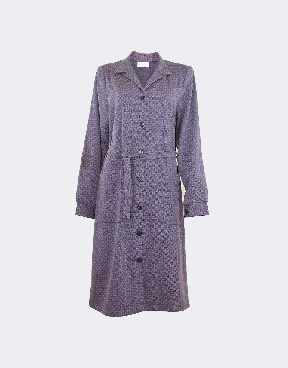 bata clasica de punto un poco felpada