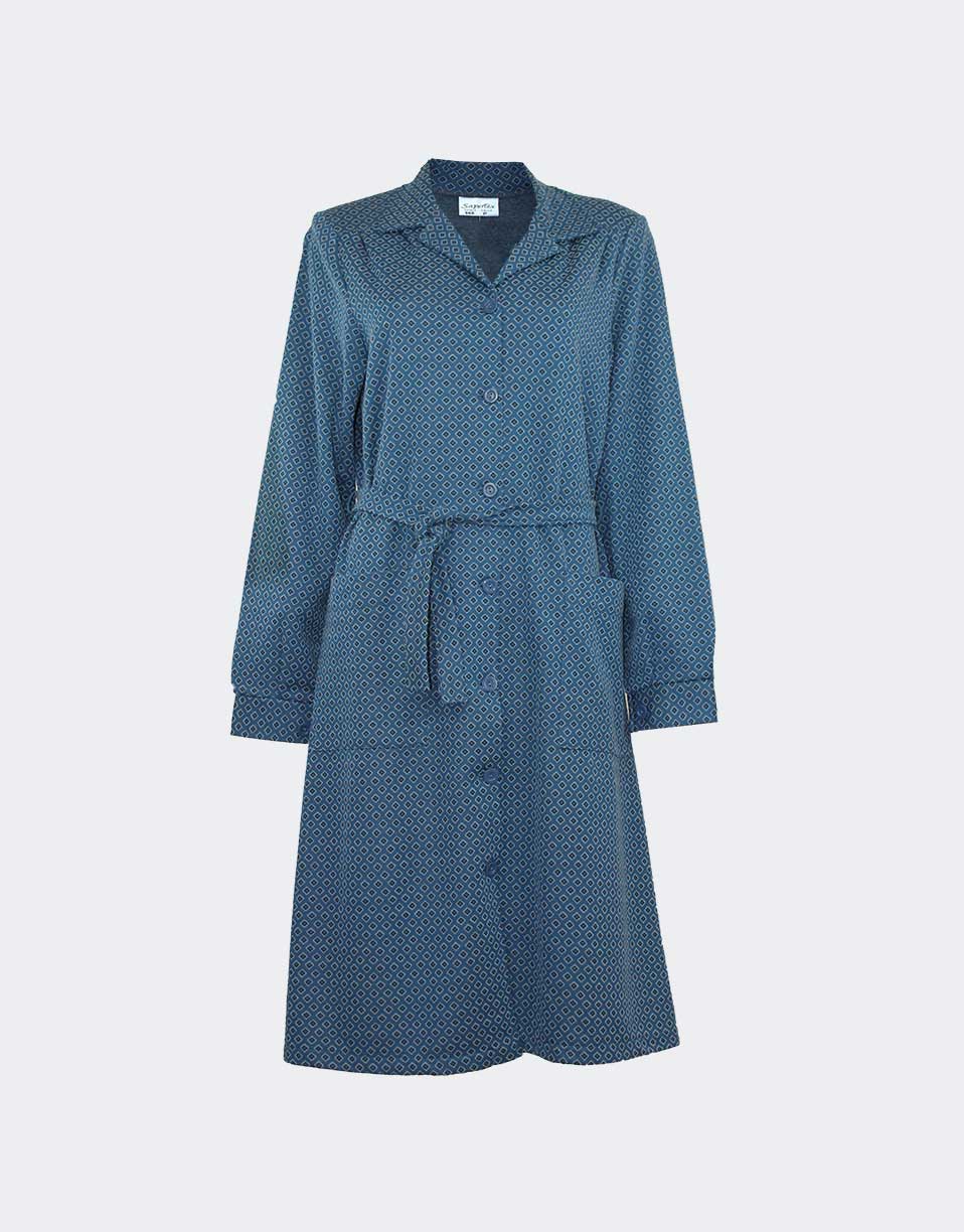 Bata de mujer de punto felpadita