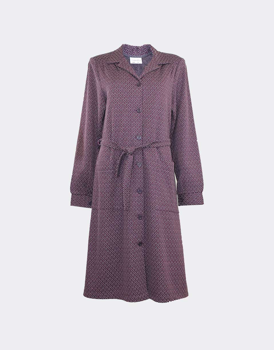 bata mujer punto felpadita