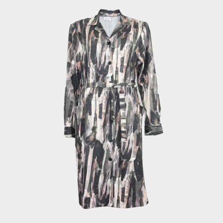 Bata mujer de punto cuello solapa