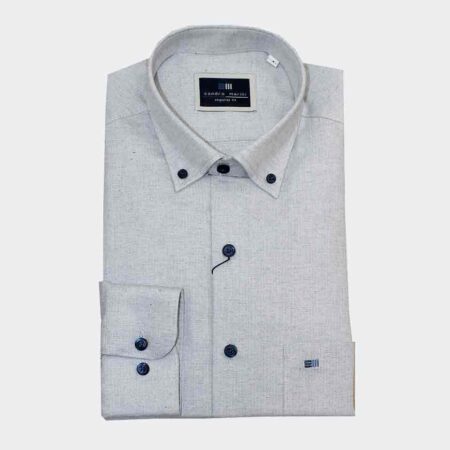 Camisa de hombre manga larga tejido viella