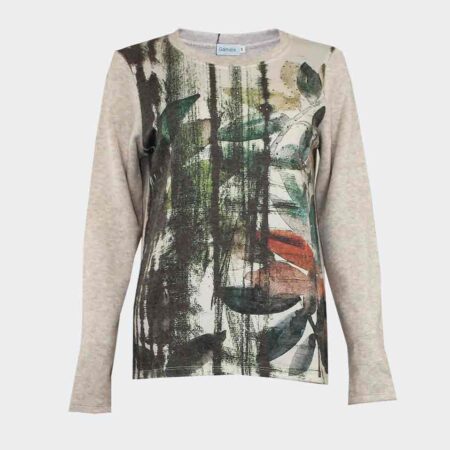 camiseta mujer punto estampada