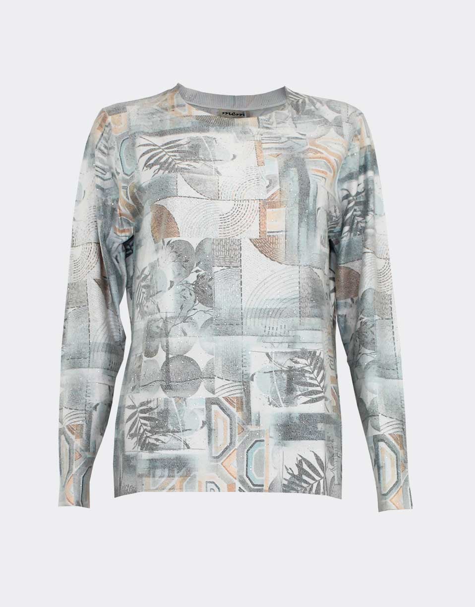 Jersey de mujer punto fino con pequeñas lentejuelas