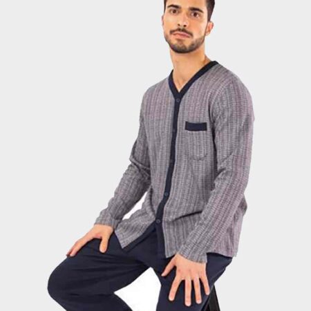 pijama hombre punto felpa abierto