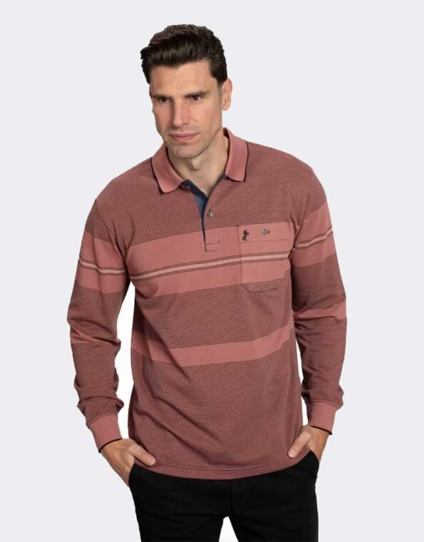 polo hombre manga larga