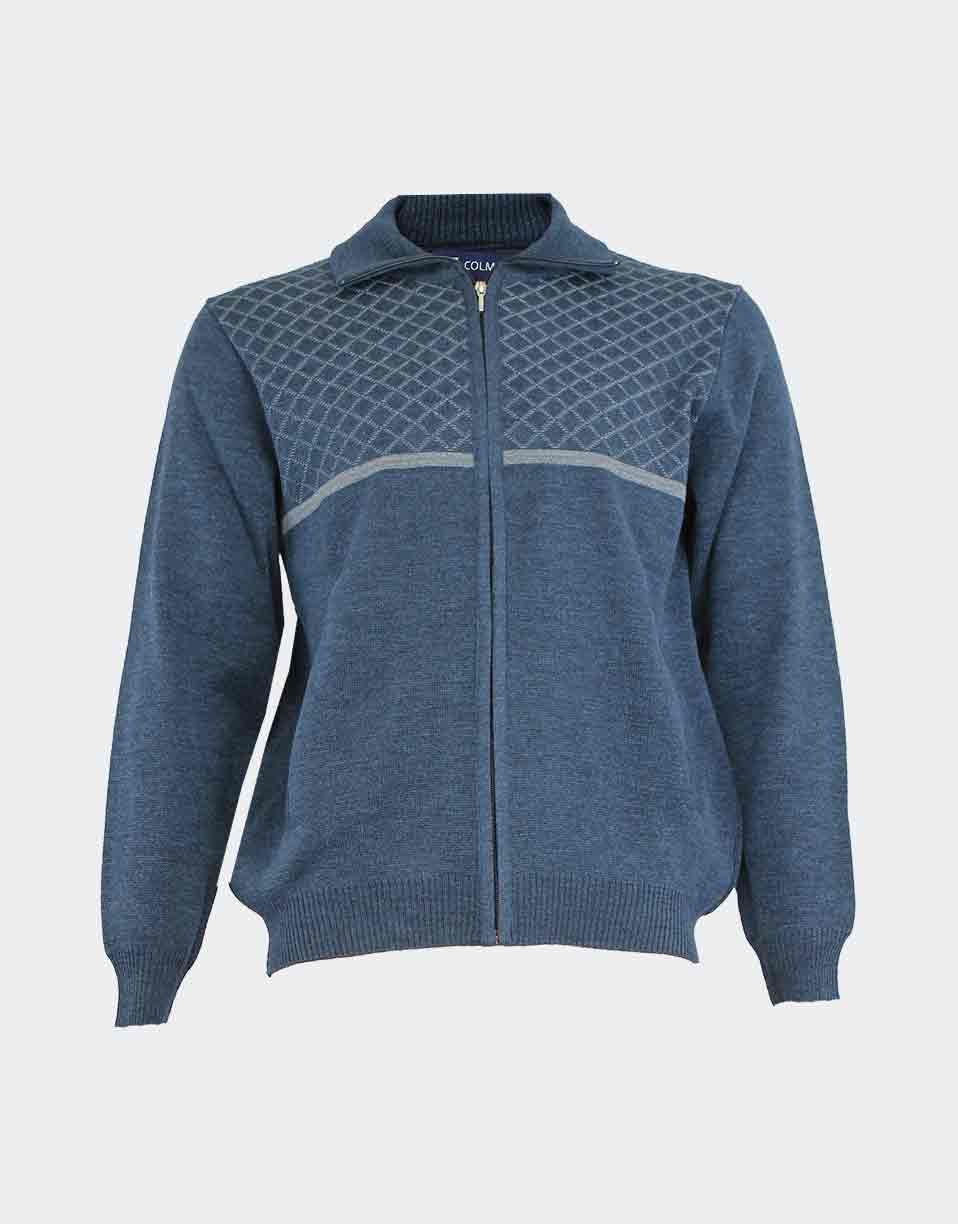 chaqueta hombre cremallera y bolsillos con lana