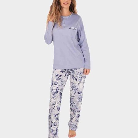 Pijama de mujer punto fino